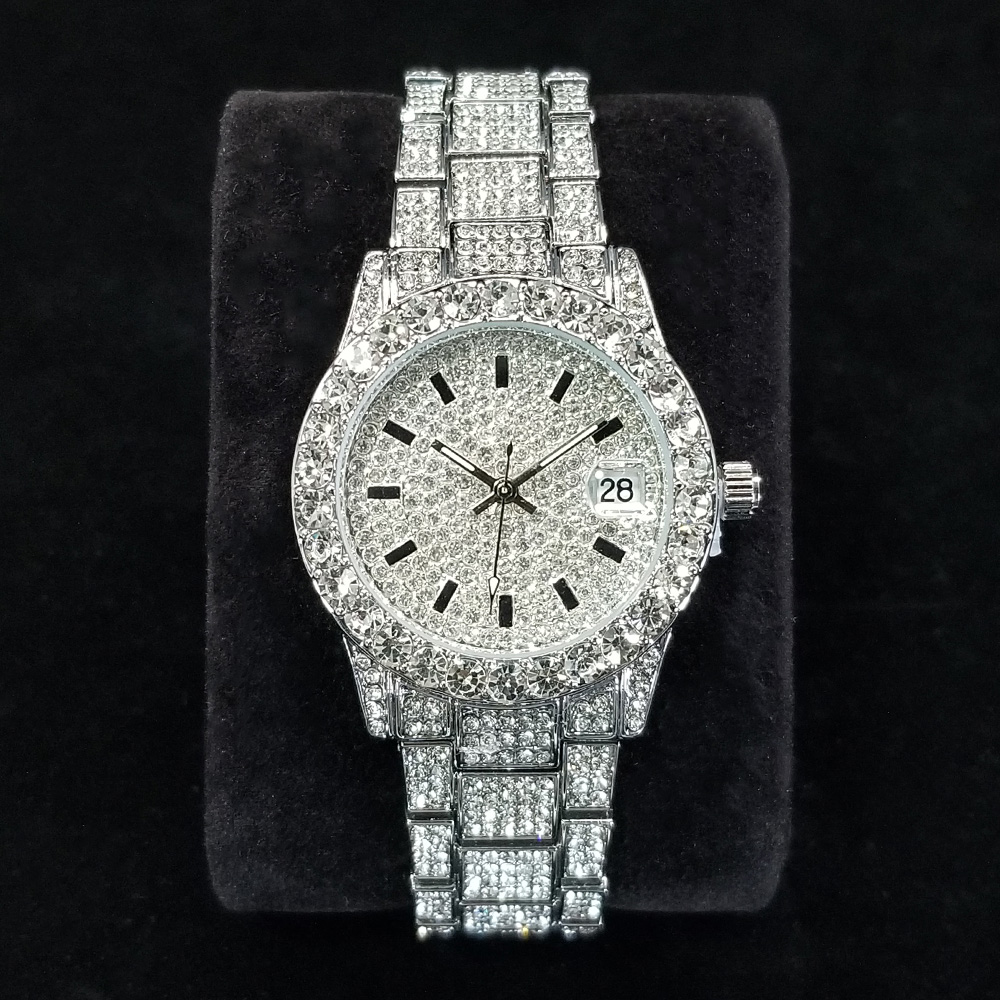 Jewelry Watches Silver - Elegant Diamond Watches Female Fashion Silver