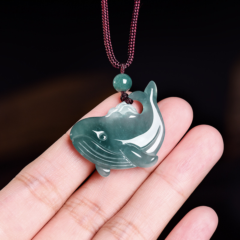 Jewelry & Watches Vitopoulos Reviews - Natural Burmese Jadeite Whale Pendant Necklace