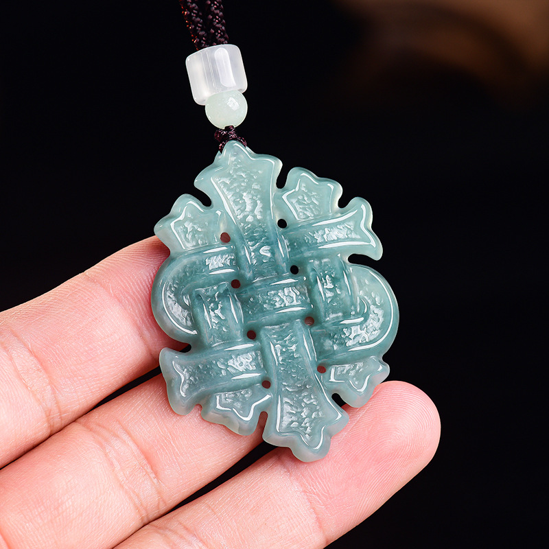 Jewelry & Watches Vitopoulos Reviews - Natural Burmese Jadeite Chinese Knot Pendant