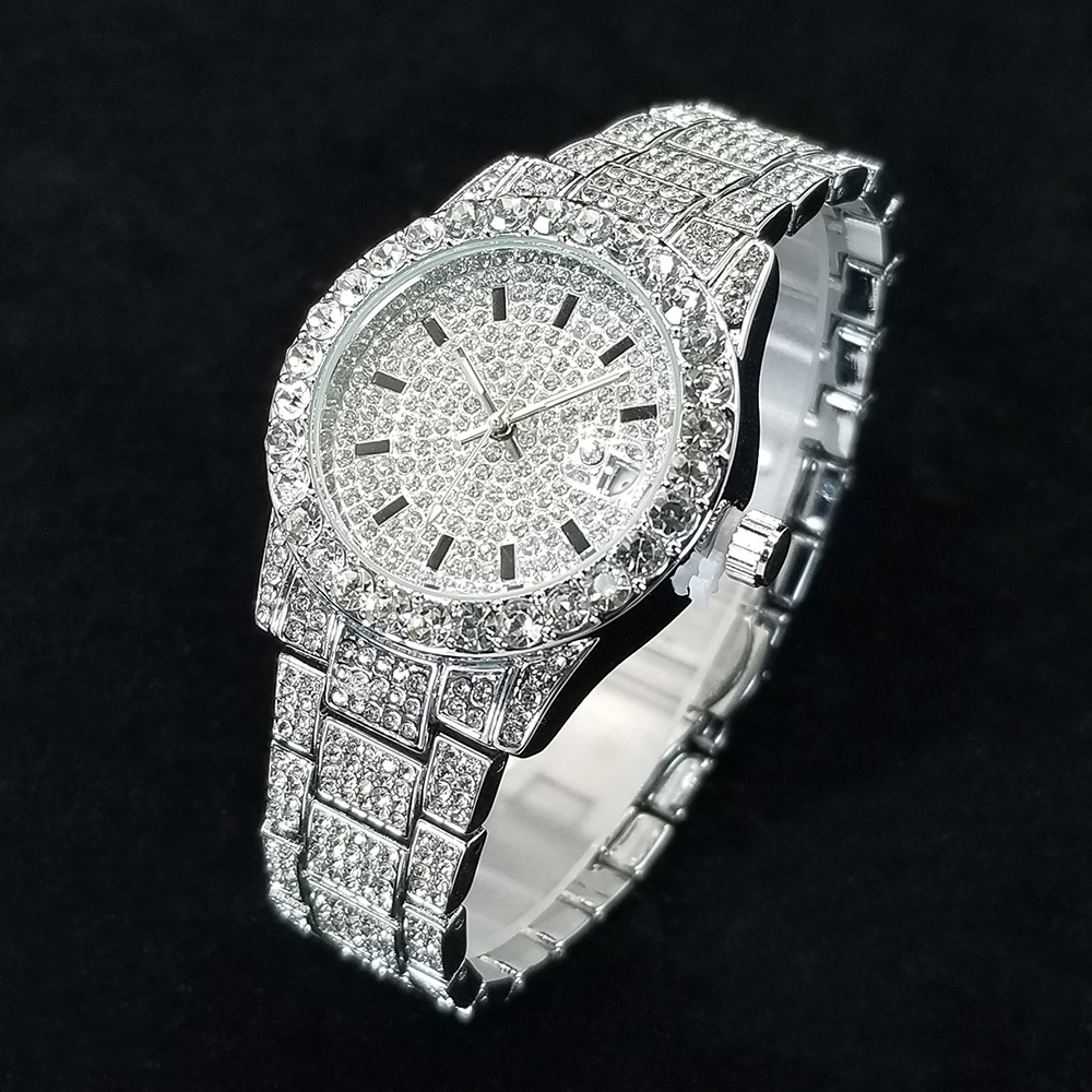 Elegant Diamond Watches Female - Jewelry Watches Silver 评论和价格