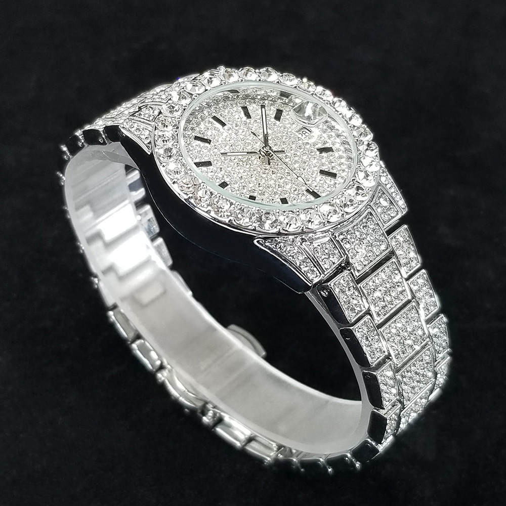 Elegant Diamond Watches Female - Jewelry Watches Silver 评论和价格
