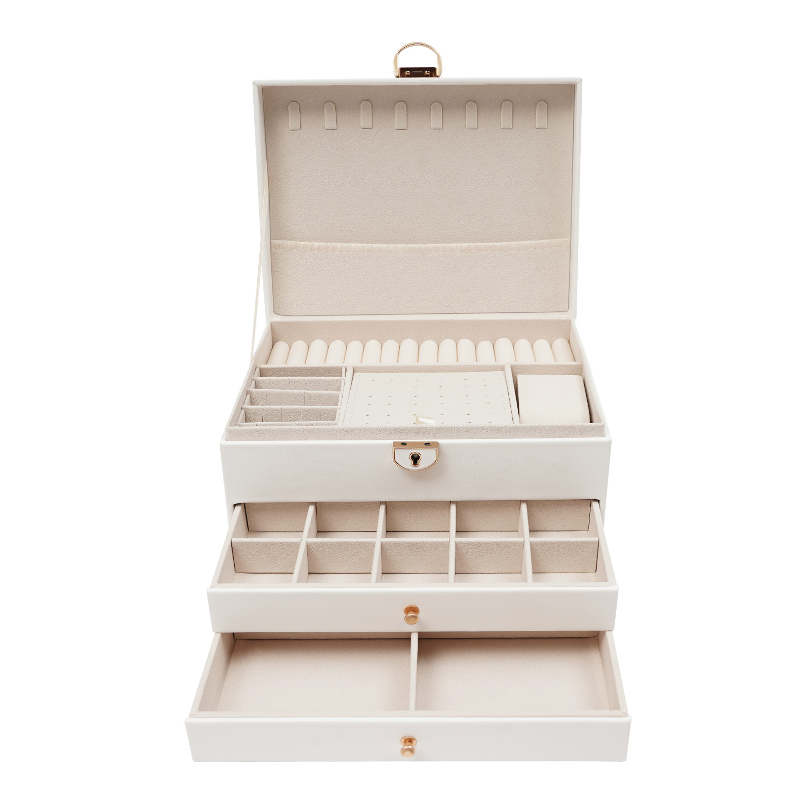 3 Tiers Jewelry Storage Box, S - Jewelry Store For Watches 评论和价格