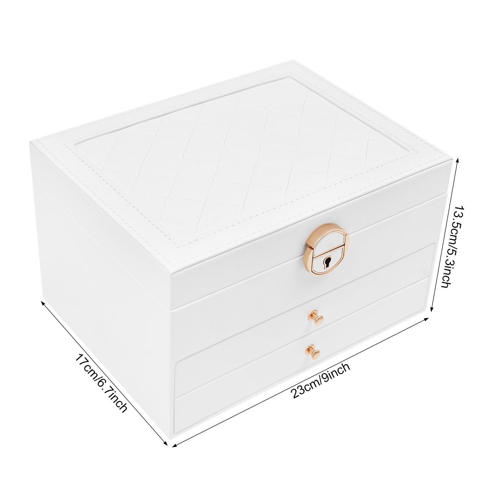 3 Tiers Jewelry Storage Box, S - Jewelry Store For Watches 评论和价格