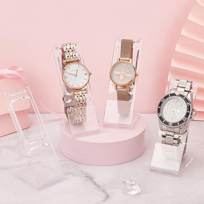 Simple Clear Acrylic Watch Dis - Jewelry Or Watches 评论和价格