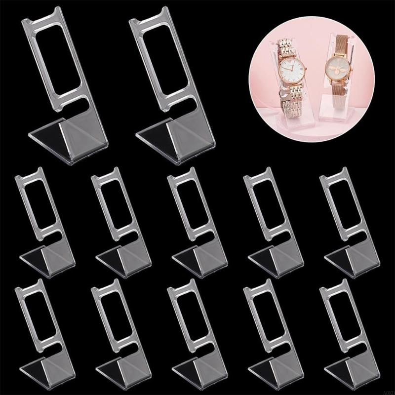 Simple Clear Acrylic Watch Dis - Jewelry Or Watches 评论和价格