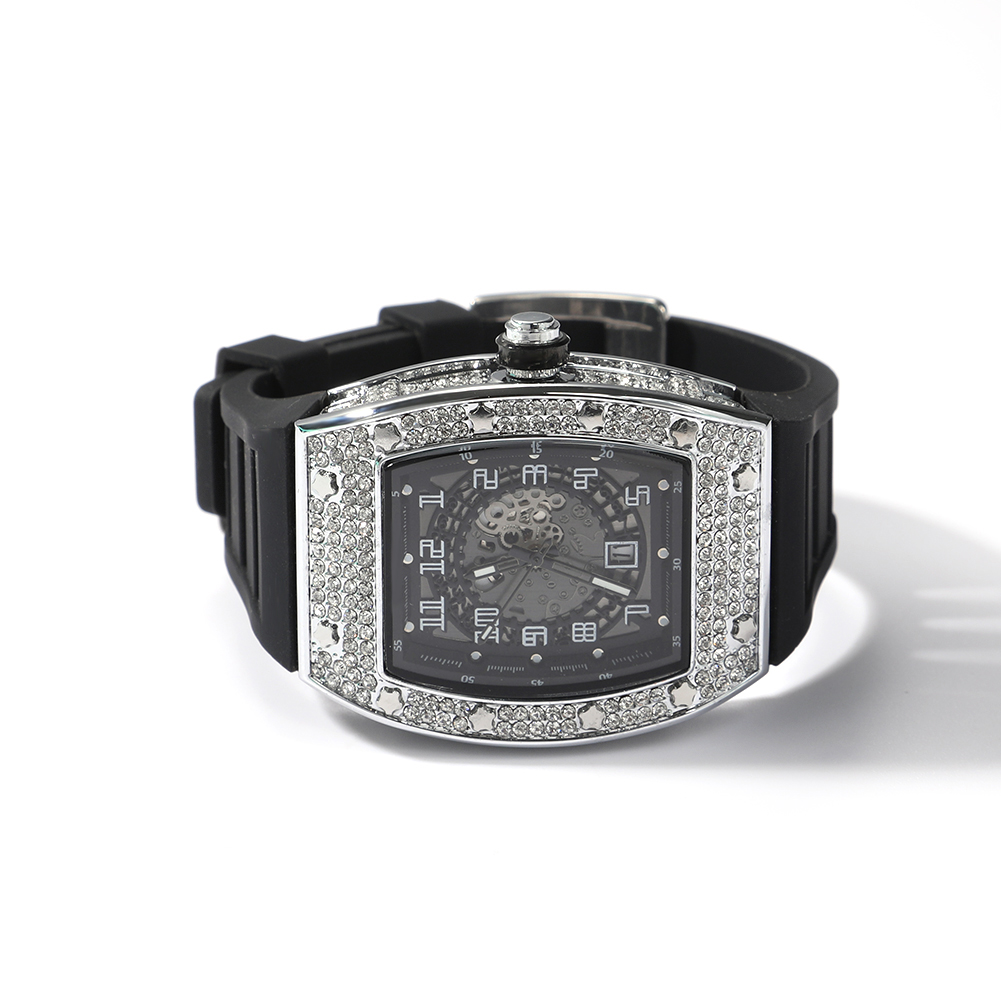 UWIN Square Dial Watch Full Rh - Jewelry Watches Silver 评论和价格
