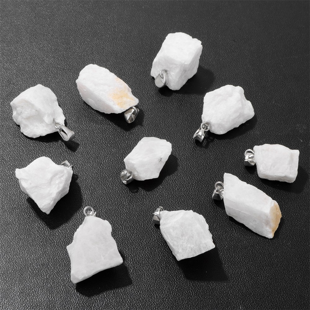 3PCS Irregular Raw Stone Penda - Gemstone Bracelet Healing 评论和价格