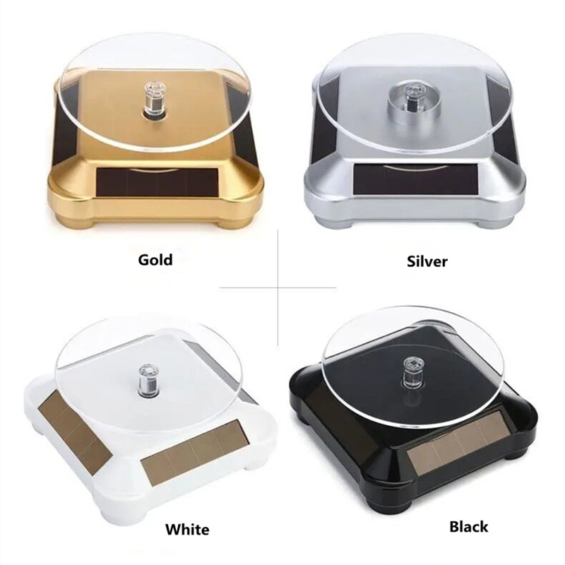 360 Degree Turntable Solar Rot - Jewelry And Watches Exhibition 评论和价格