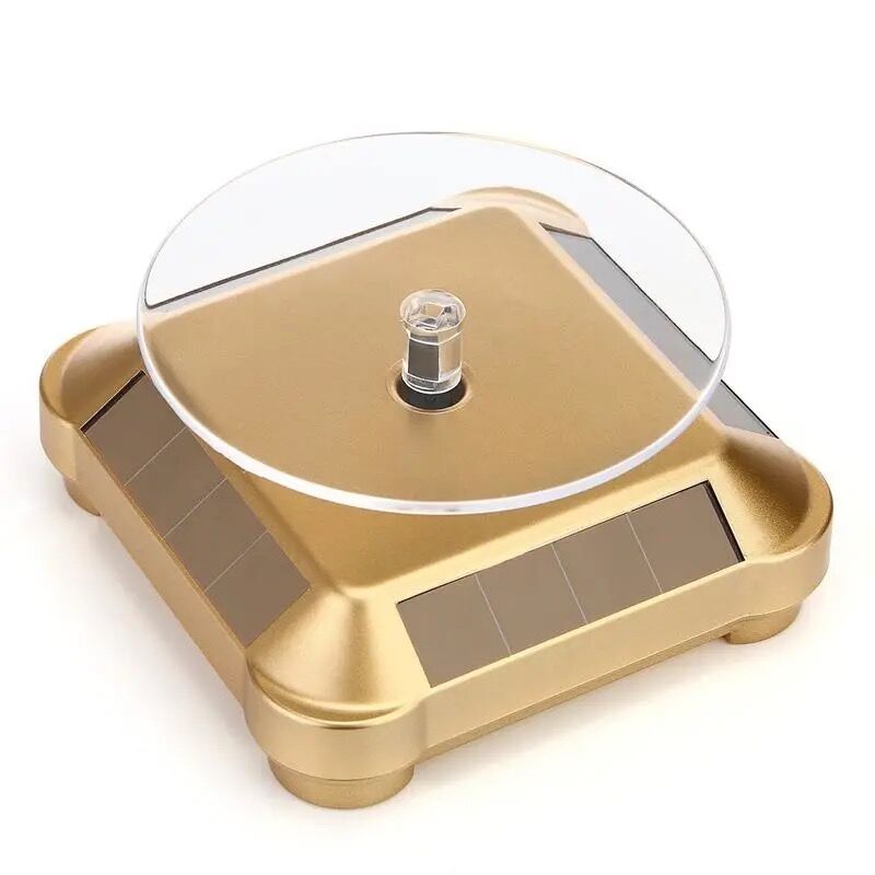 360 Degree Turntable Solar Rot - Jewelry And Watches Exhibition 评论和价格