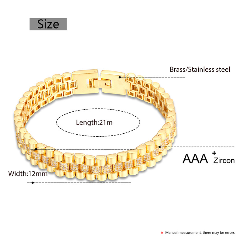 Hip Hop AAA CZ Stone Paved Bli - Icebox Jewelry Watches 评论和价格