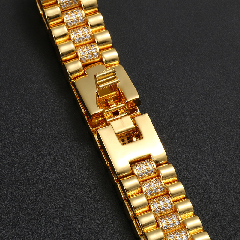 Hip Hop AAA CZ Stone Paved Bli - Icebox Jewelry Watches 评论和价格
