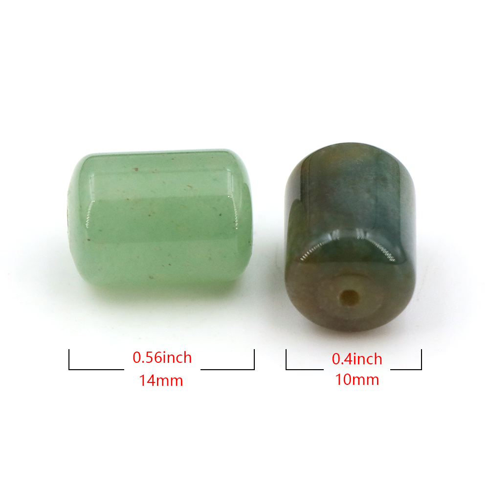 10x14mm Natural Stone Cylinder - Gemstone Bracelet Healing 评论和价格