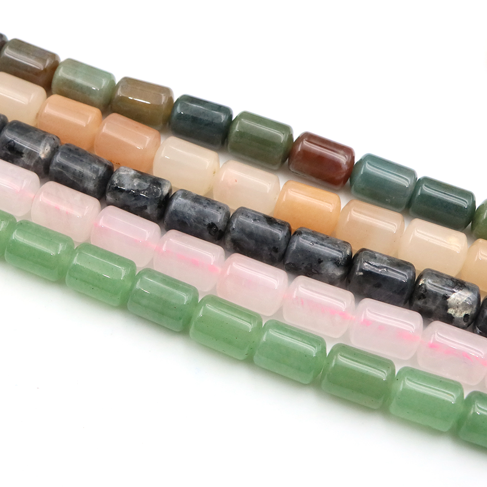 10x14mm Natural Stone Cylinder - Gemstone Bracelet Healing 评论和价格
