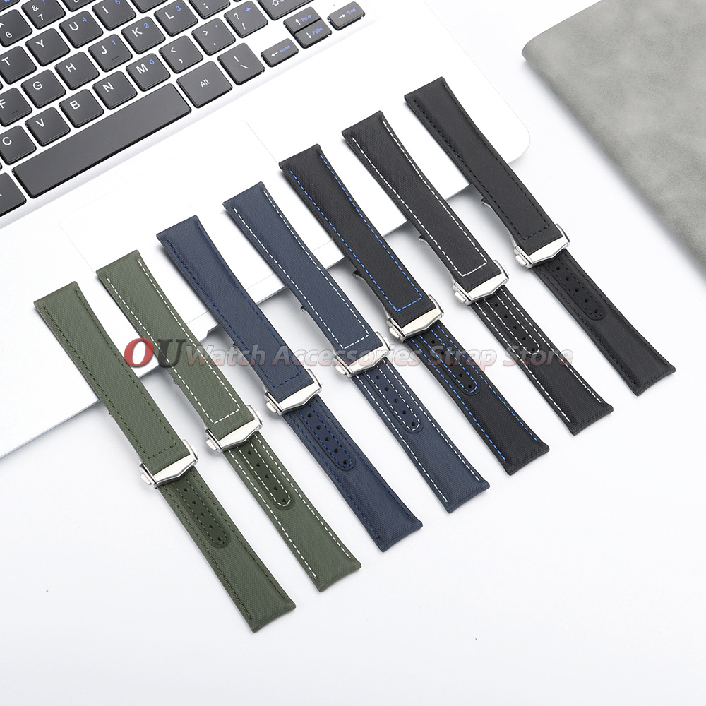 Sailcloth Nylon Leather Watchb - Omega Watch Seamaster 评论和价格