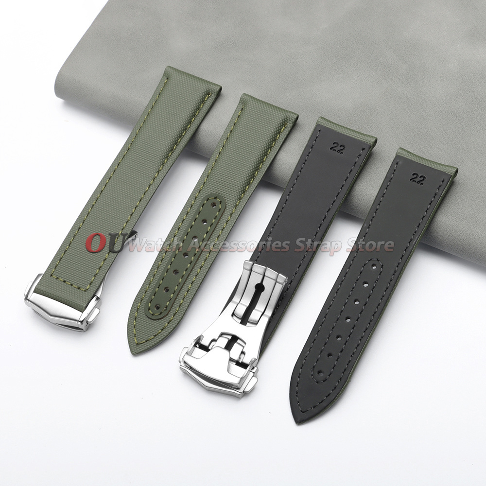 Sailcloth Nylon Leather Watchb - Omega Watch Seamaster 评论和价格
