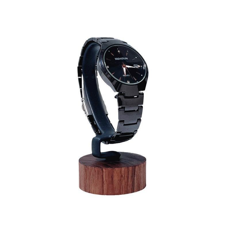 New Wooden C Shaped Watch Disp - Jewelry And Watches Inc 评论和价格