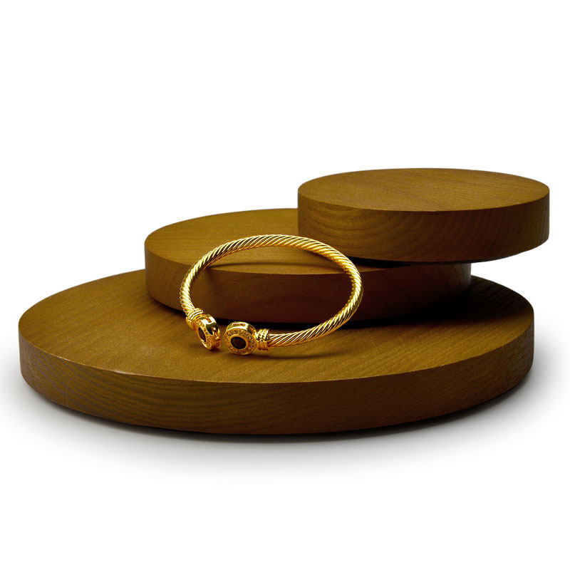 Solid Wood Jewelry Display Tra - Jewelry Stores With Watches 评论和价格