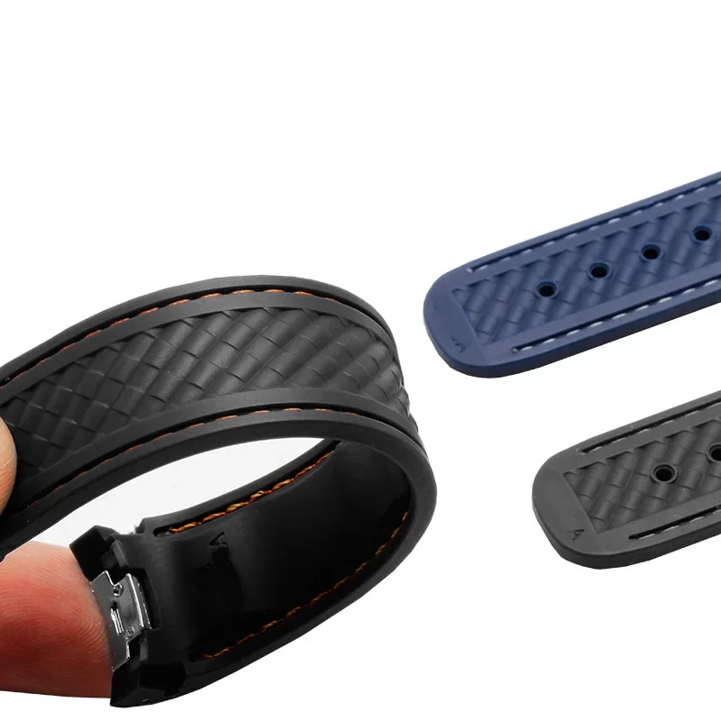 Curved 20mm Rubber Watchband F - Omega Watch Seamaster 评论和价格