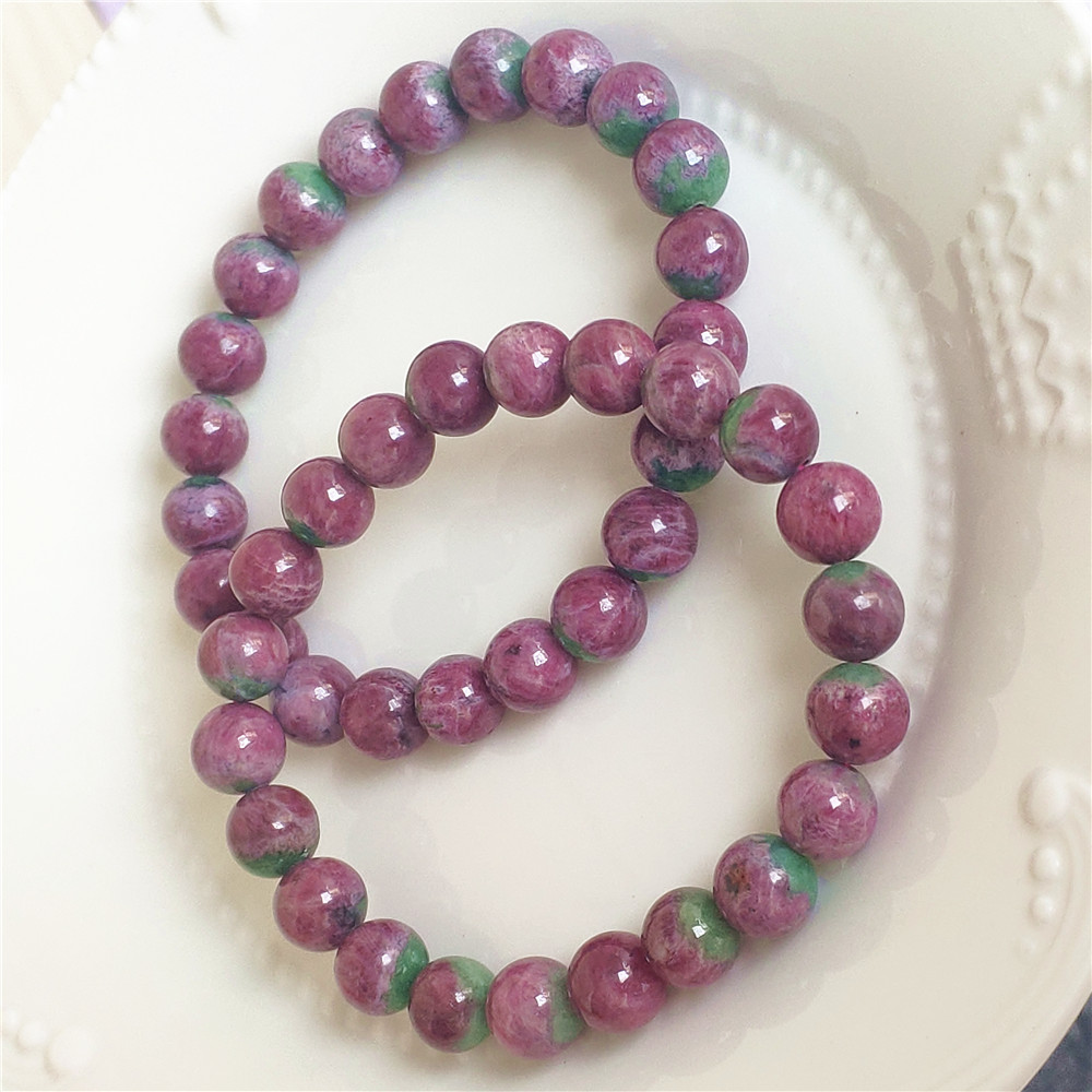 Natural Red Ruby Gemstone Brac - Gemstone Bracelet Healing 评论和价格