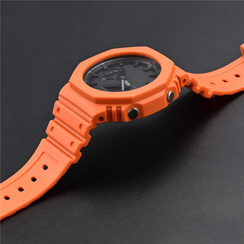 Rubber Watch Strap Case Bezel  - Casio Watch G-Shock Ga-2100 评论和价格