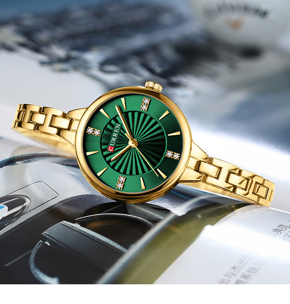 CURREN 9097 Top Brand Women's  - Jewelry Watches Silver 评论和价格