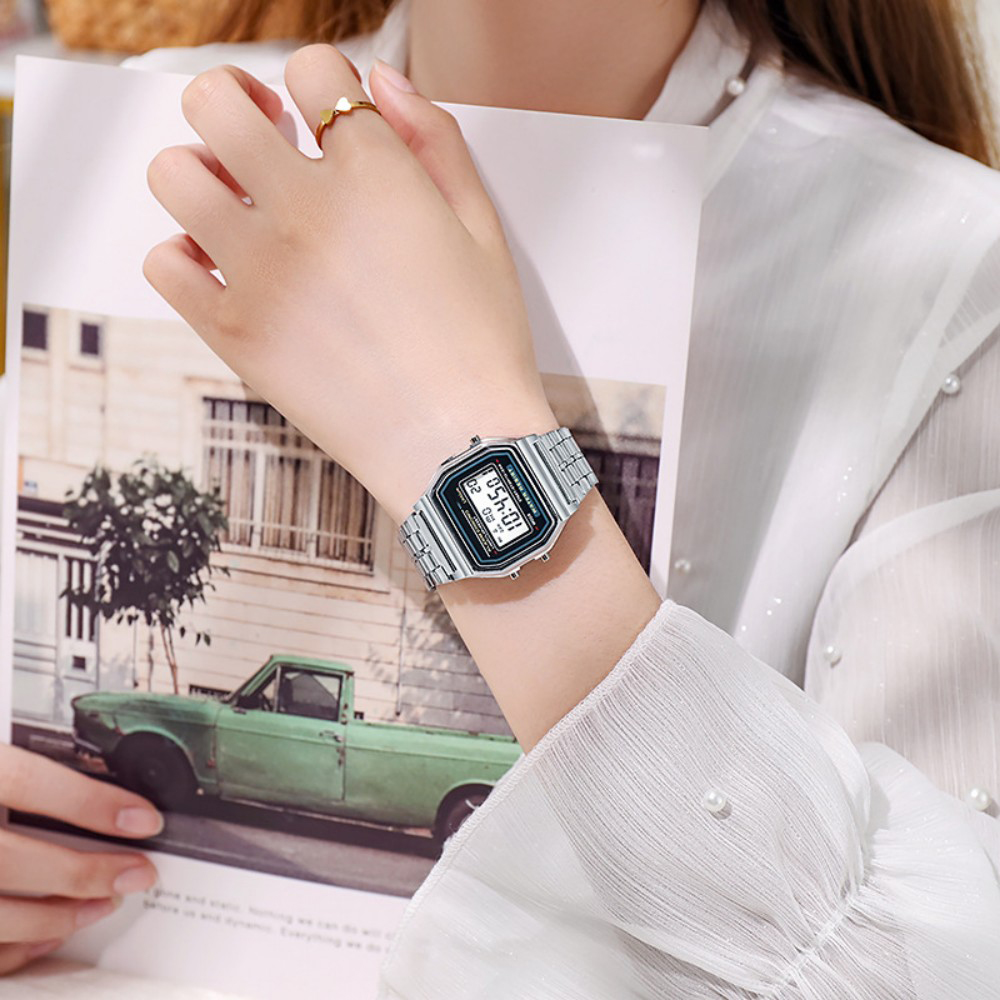Elegant Digital Watch For Wome - Jewelry Watches Silver 评论和价格