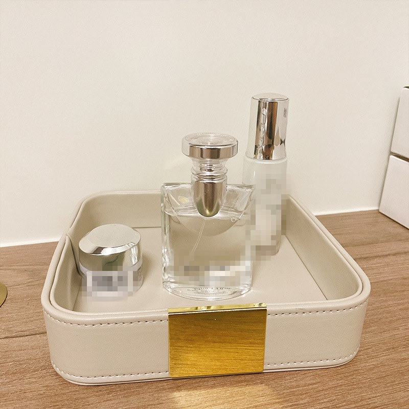 Leather Desk Tray Desktop Stor - Jewelry Stores With Watches 评论和价格