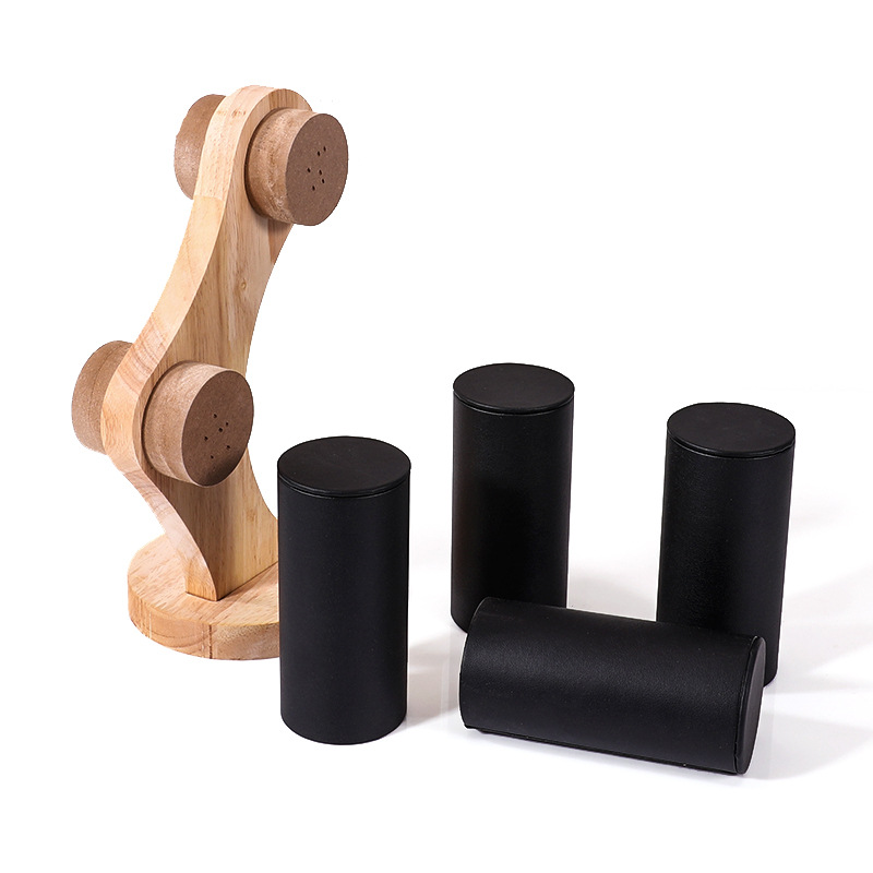 2-Tier Curved Wood Bracelet Ho - Jewelry Stores With Watches 评论和价格