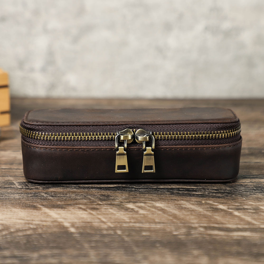 Vintage Genuine Leather Portab - Jewelry Or Watches 评论和价格