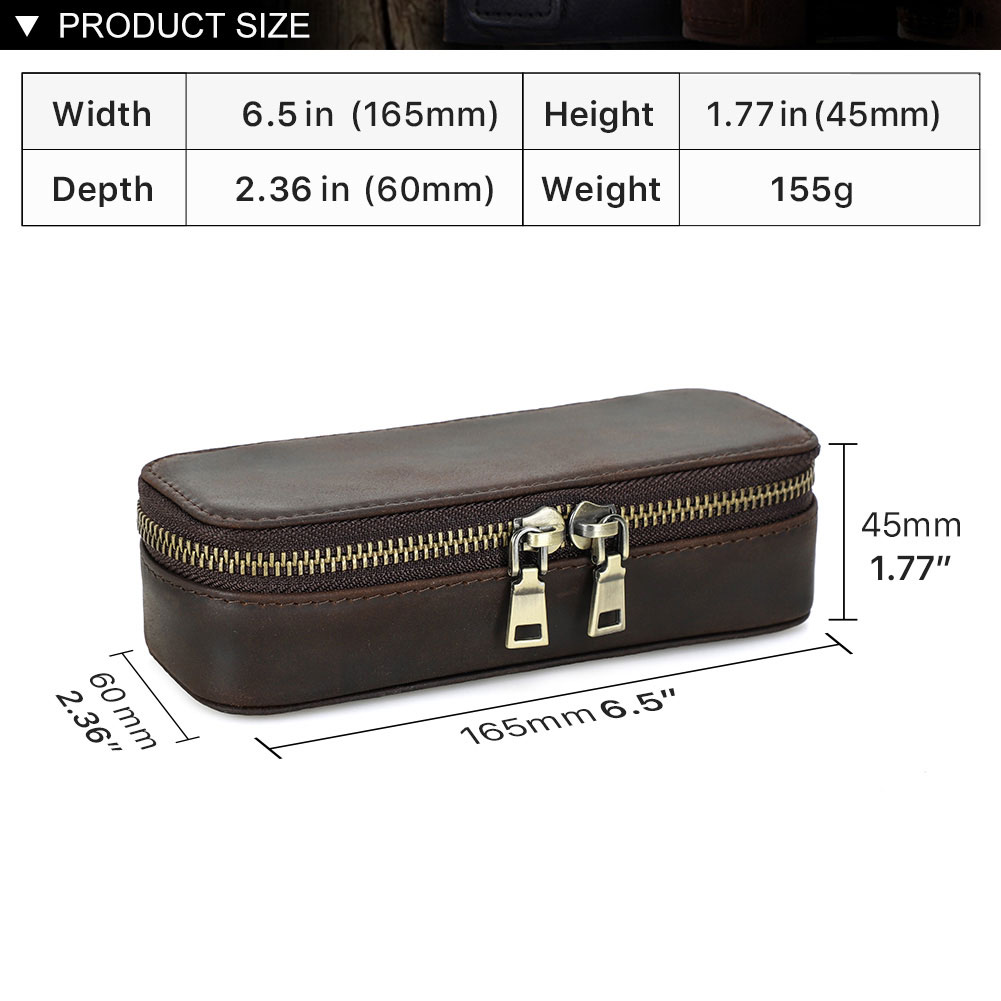 Vintage Genuine Leather Portab - Jewelry Or Watches 评论和价格