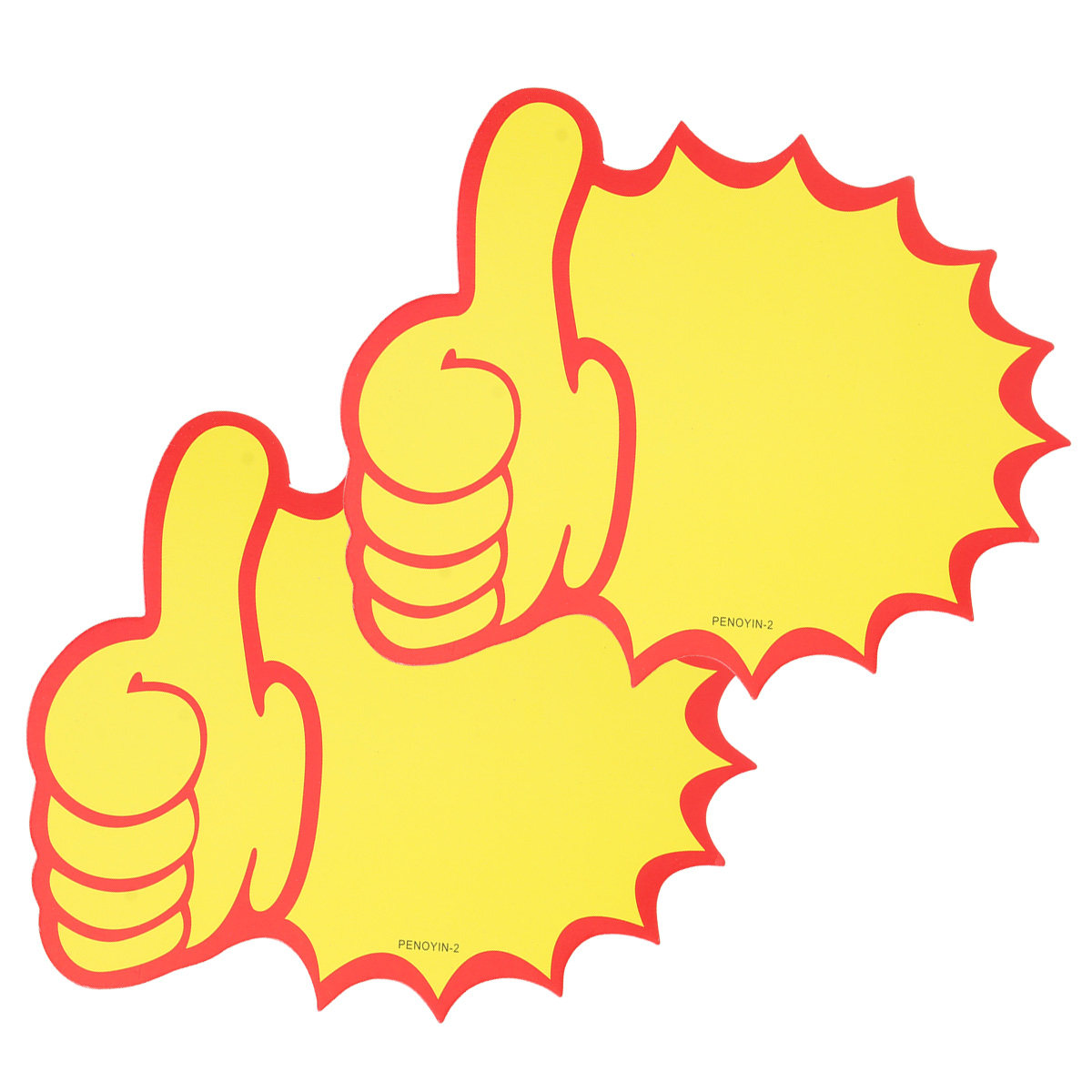 100Pcs Thumb Shaped Yellow Pap - Jewelry Stores With Watches 评论和价格