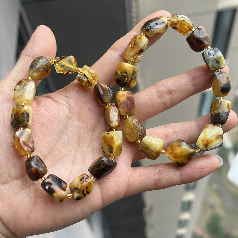 100% Real Amber Bracelets for  - Gemstone Bracelet Healing 评论和价格
