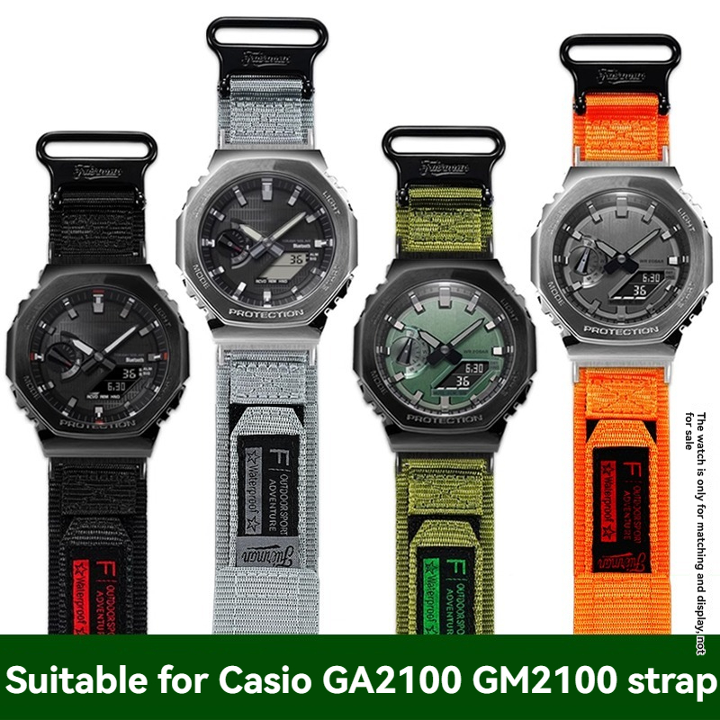 Nylon Canvas Watch Band Strap  - Casio Watch G-Shock Ga-2100 评论和价格