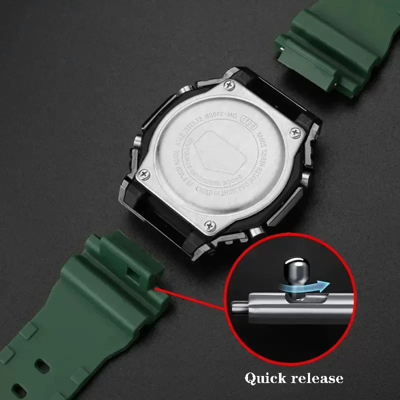 Rubber Watchbands For Casio G- - Casio Watch G-Shock Ga-2100 评论和价格