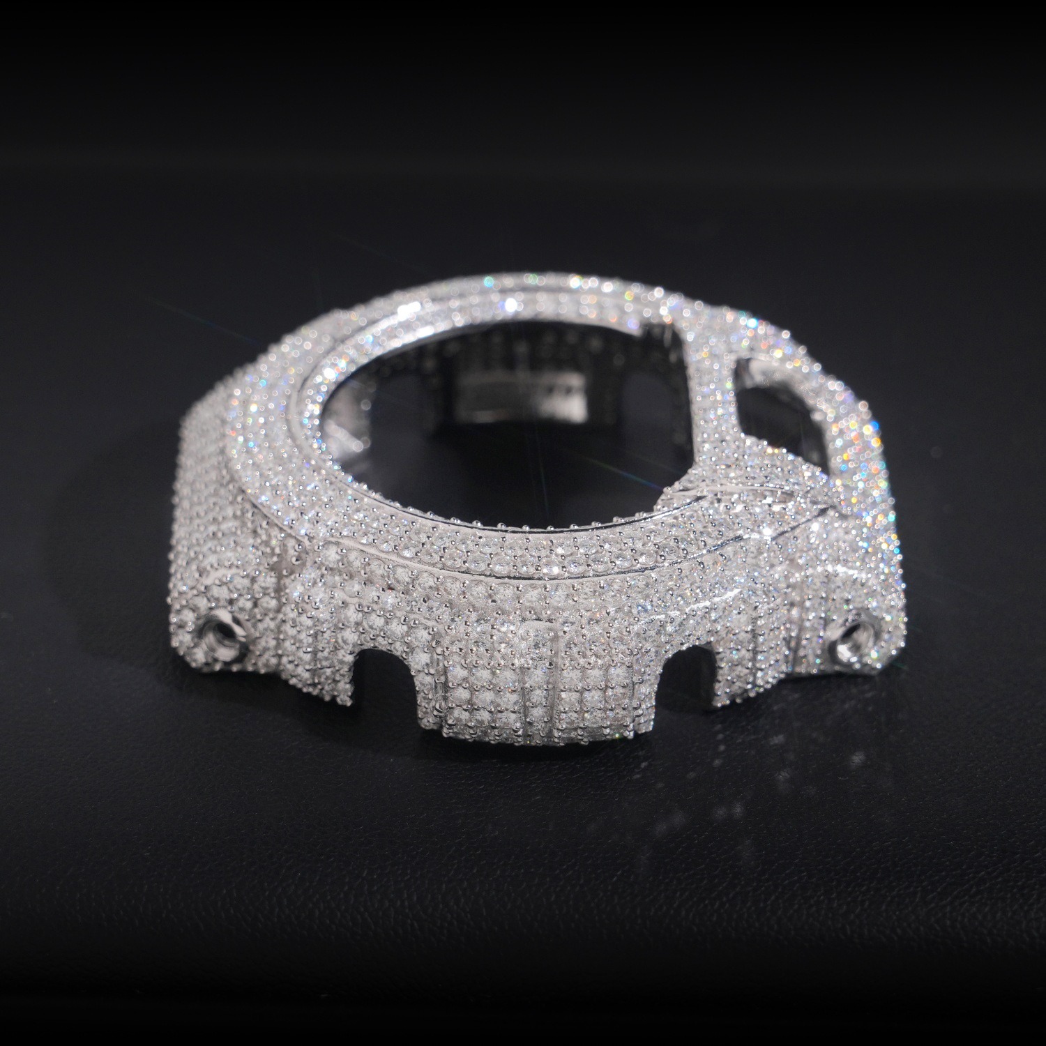 Bling Hip Hop Watch Case: Iced - Jewelry Watches Silver 评论和价格