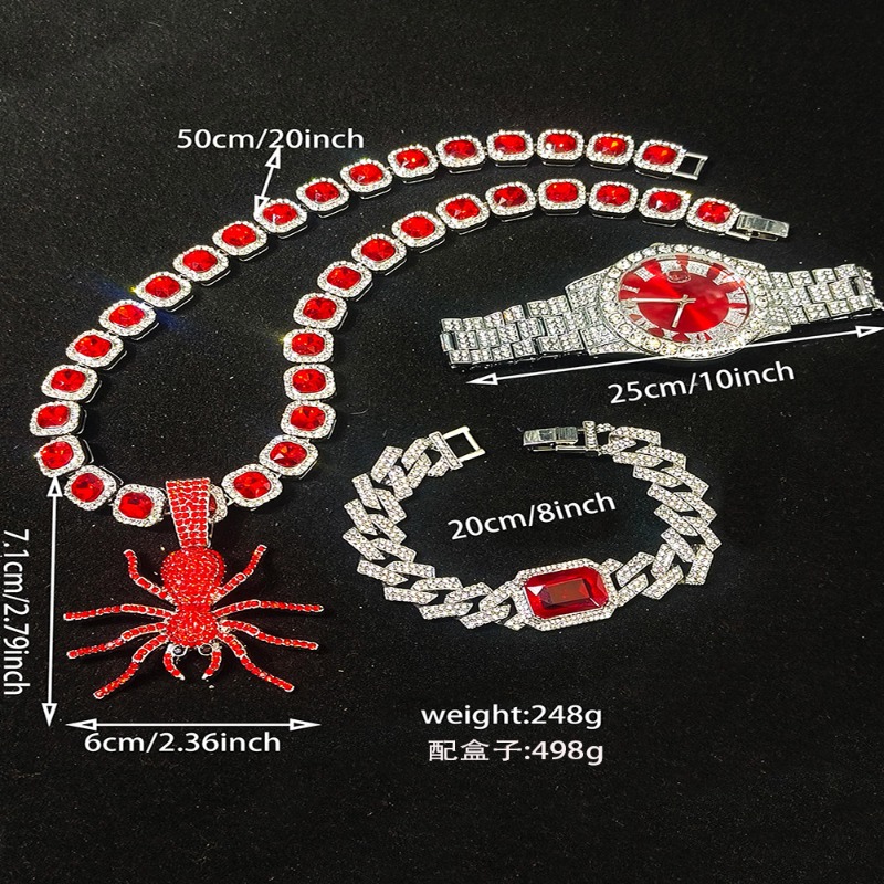 Hip Hop Jewelry Set for Men -  - Icebox Jewelry Watches 评论和价格