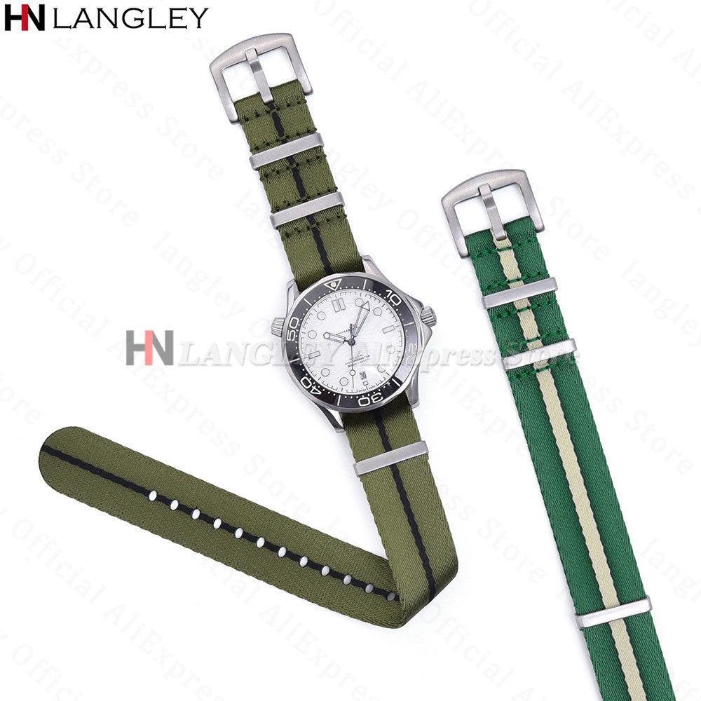 Nylon Strap 18mm 20mm 22mm for - Omega Watch Seamaster 评论和价格